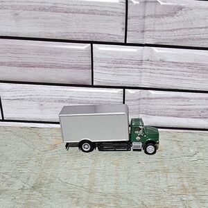 HO Scale Boley International Single Axle Box Van Truck Green & Silver #4002 1:87